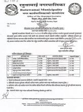 सीपक्षमता मुलक तालिमका लागि आवेदन पेश गर्ने सम्वन्धि सूचना ।